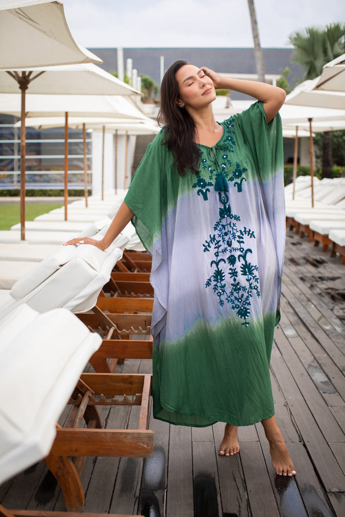 caftan, tie dye, bali queen, coco rose, rayon, new arrival