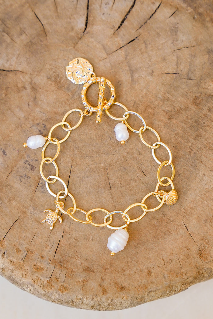 La Perla Sealife Gold Charm Bracelet