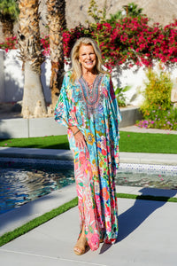 Bombay Jeweled Long Caftan | Shop Bali Queen