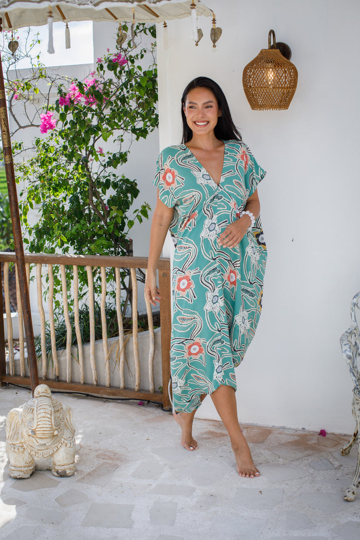 Tiger Lily Long Caftan | Shop Bali Queen