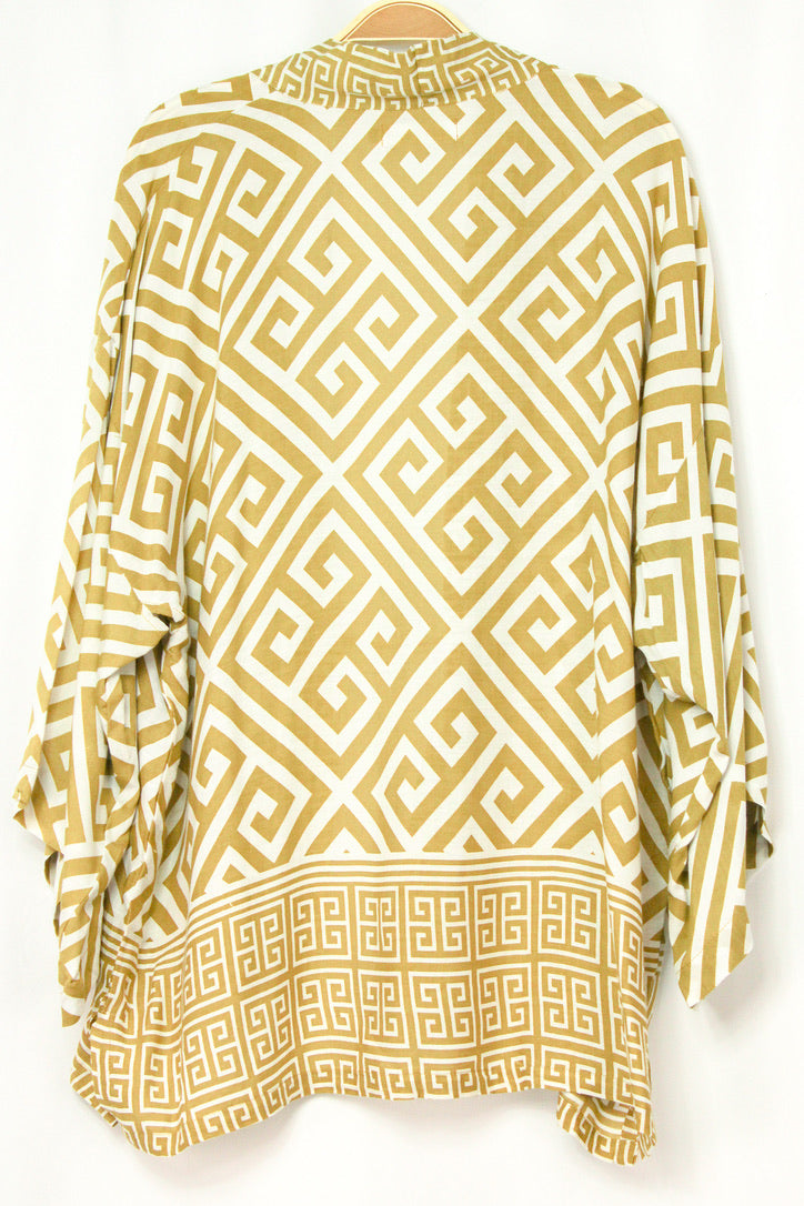 Tribal Tides Tie Kimono