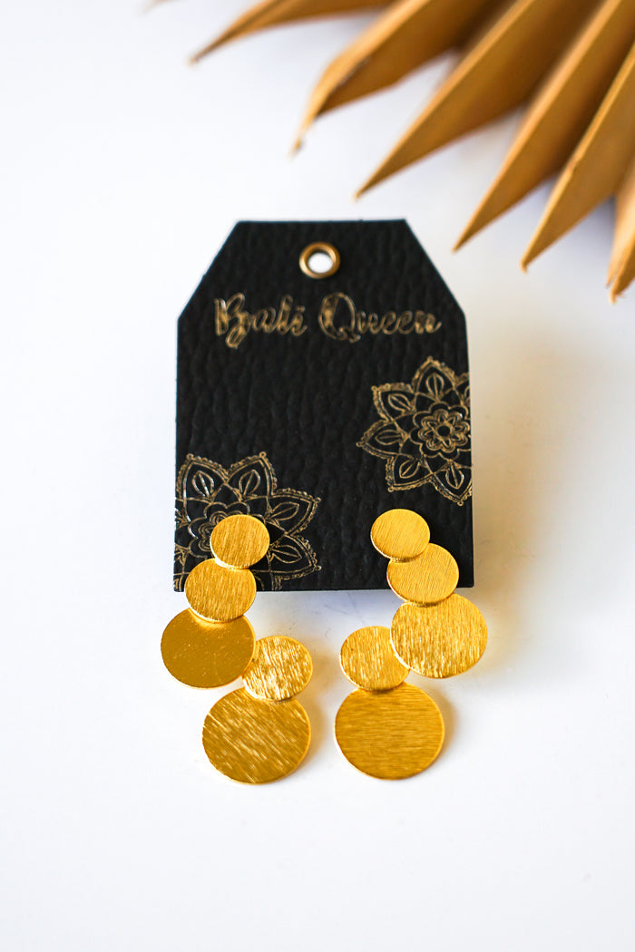 Golden Sundial Earring | Shop Bali Queen