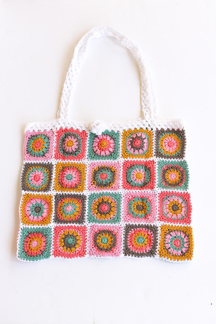 Flower Power Crochet Tote