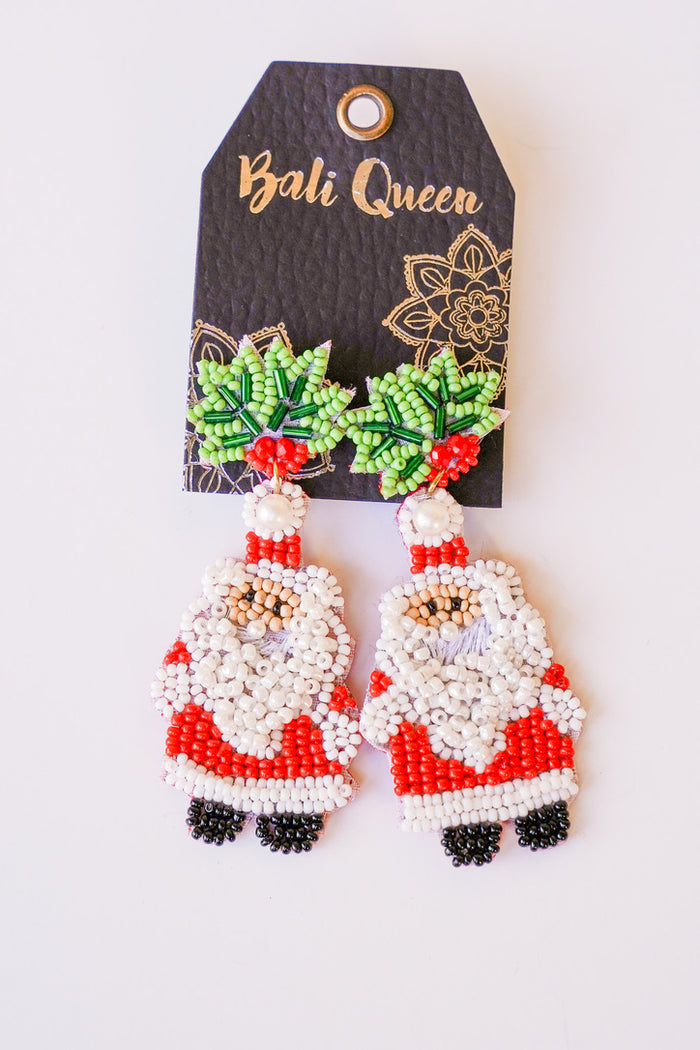Holiday-licious Santa Earring