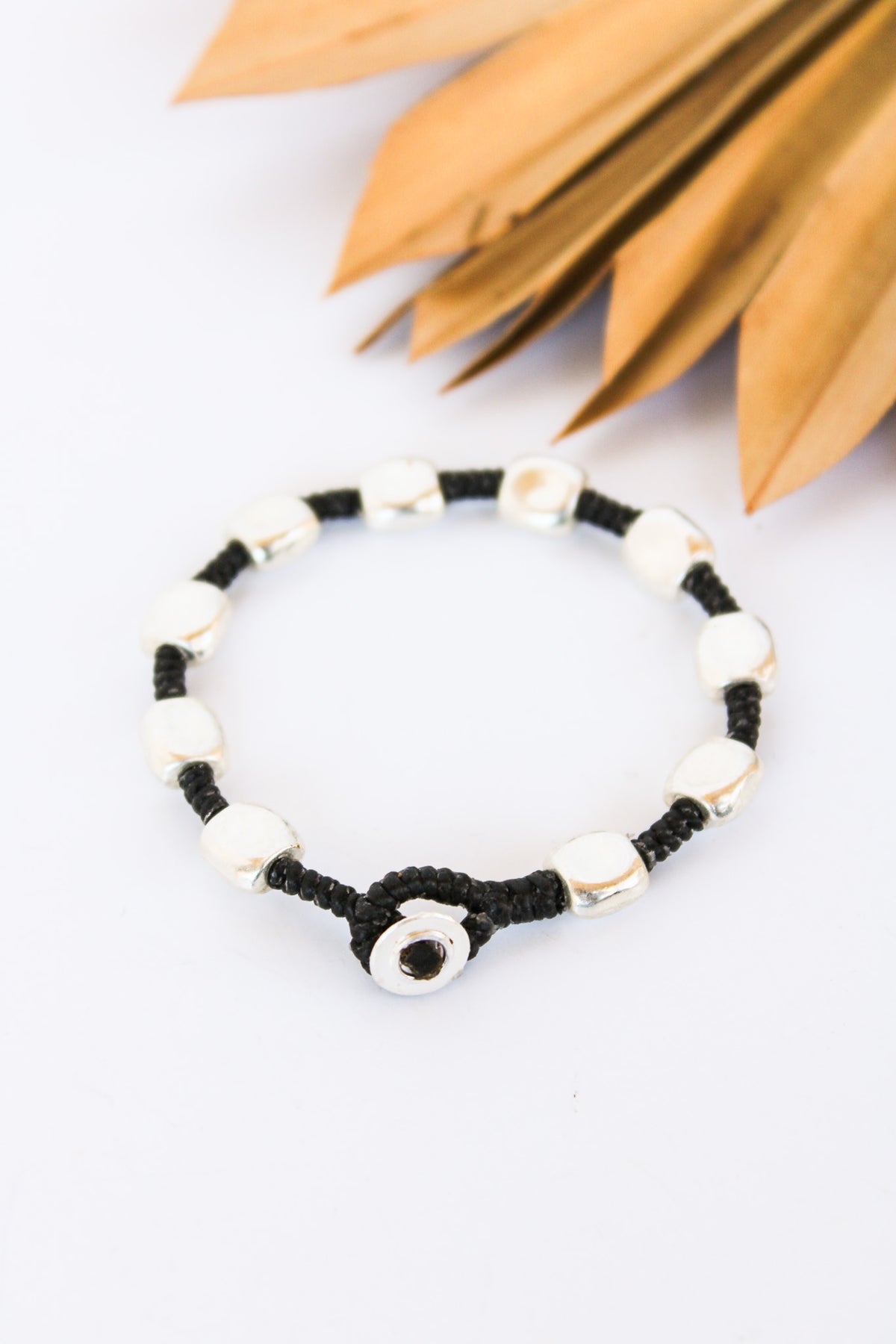 Chunky Hammered Rectangle Alloy Bracelet #28 | Shop Bali Queen