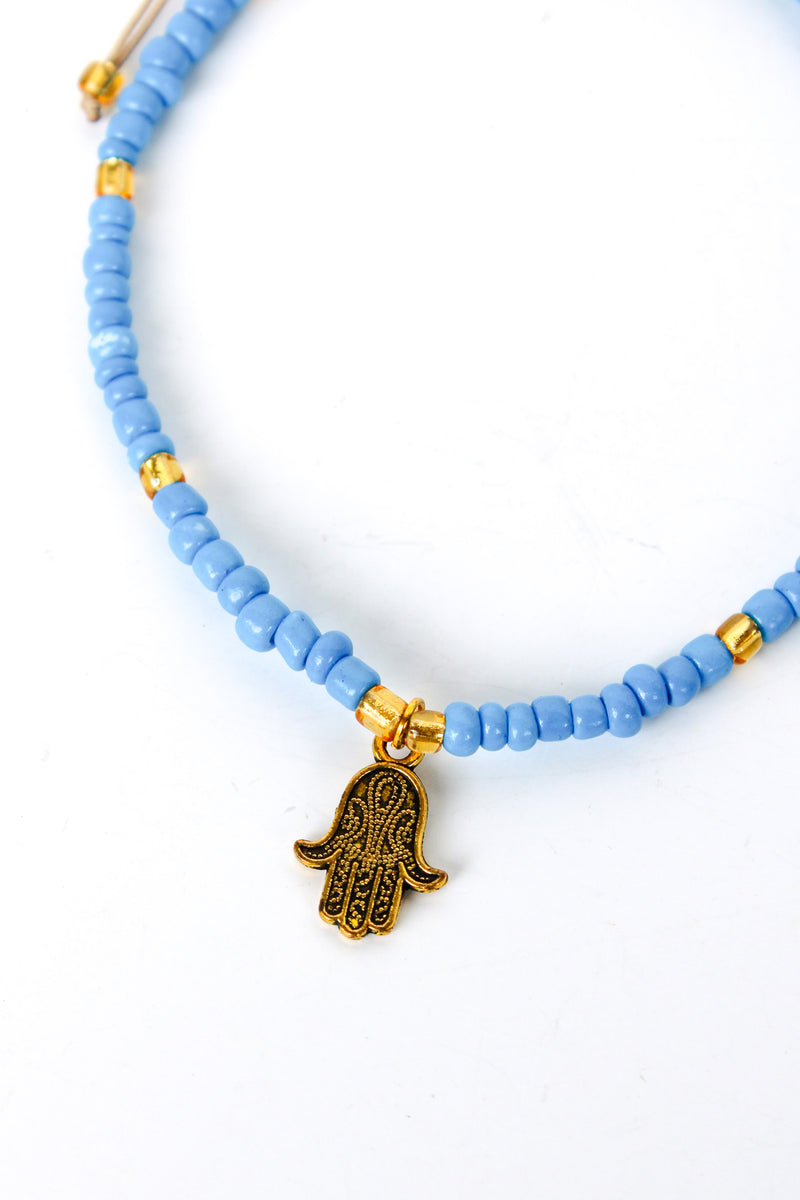 Under the Sun Solid Hamsa Anklet