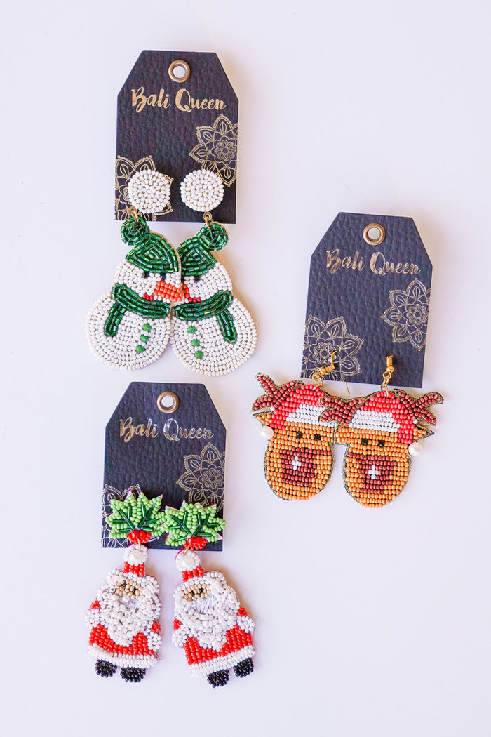 Holiday-licious Santa Earring