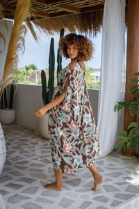 Tiger Lily Open Shoulder Caftan | Shop Bali Queen