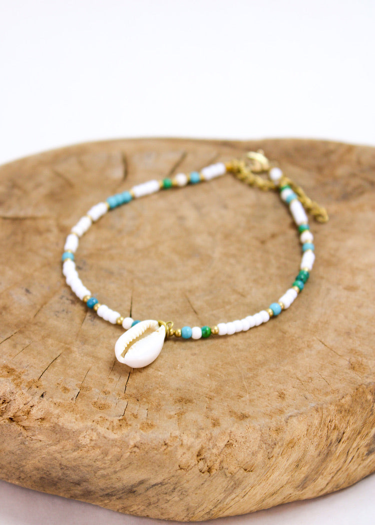 Catalina Cowrie Anklet