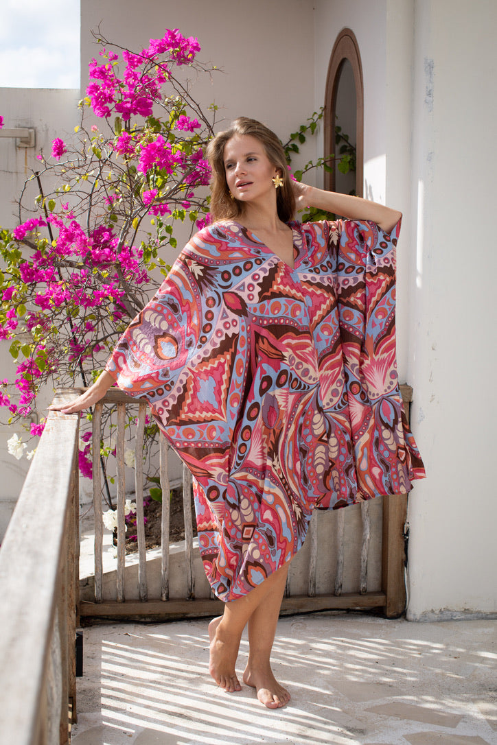 Mama Mia V Neck Caftan