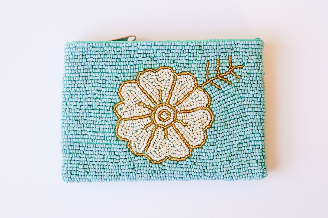 Hibiscus Beaded Coin Bag | Shop Bali Queen