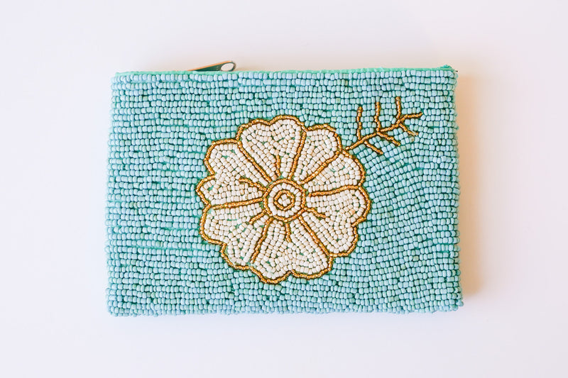 Hibiscus Beaded Coin Bag | Shop Bali Queen