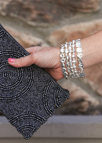 12 Stretch Alloy Bracelet Assortment, We Pick!