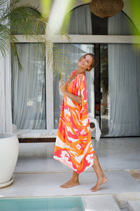 Kiki Open Shoulder Caftan | Shop Bali Queen