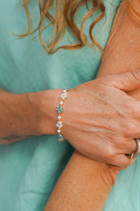 La Perla Crystal Flower Bracelet | Shop Bali Queen