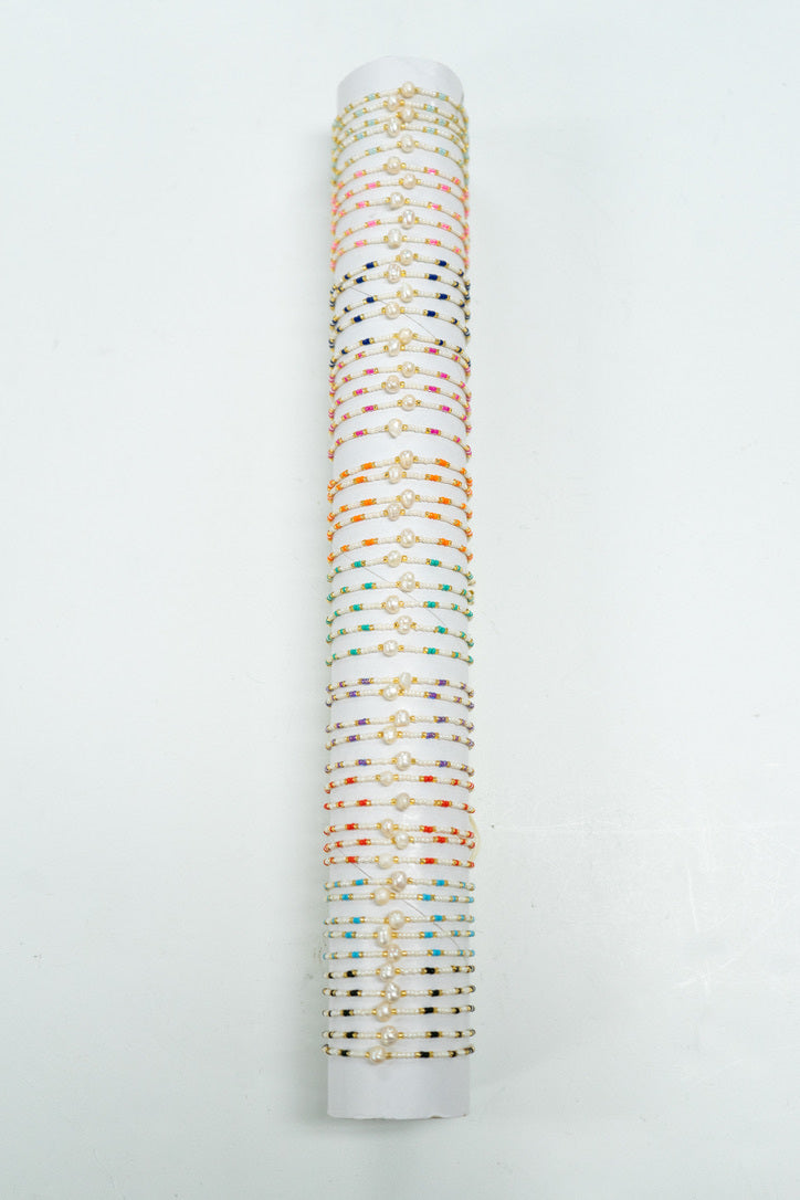 Rainbow Pearl Bracelet Tube