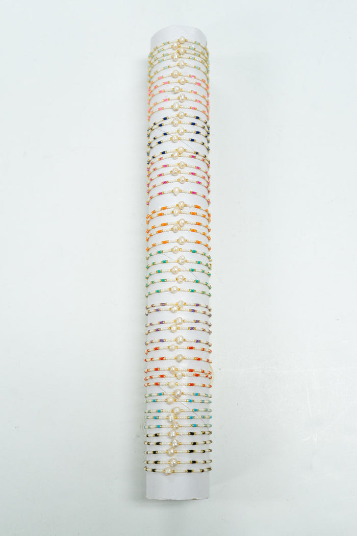 Rainbow Pearl Bracelet Tube