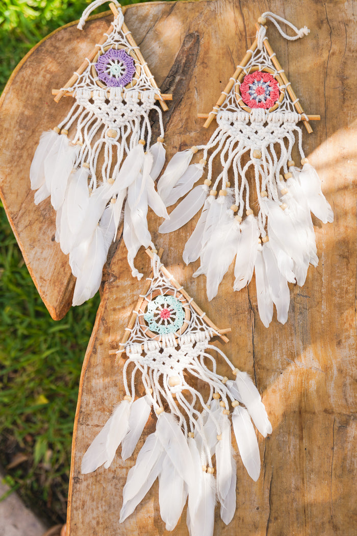 Mini Mandala Triangle Dreamcatcher | Shop Bali Queen