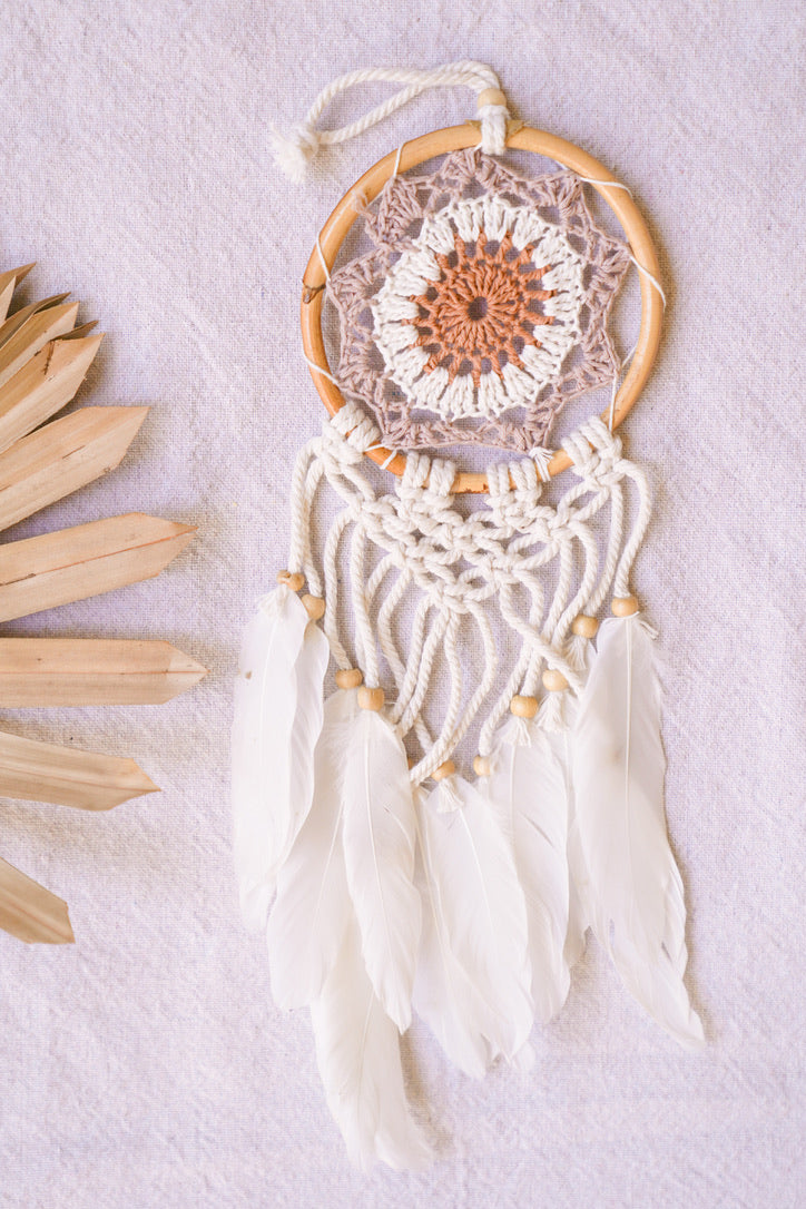 5" Bamboo Dreamcatcher with Macrame