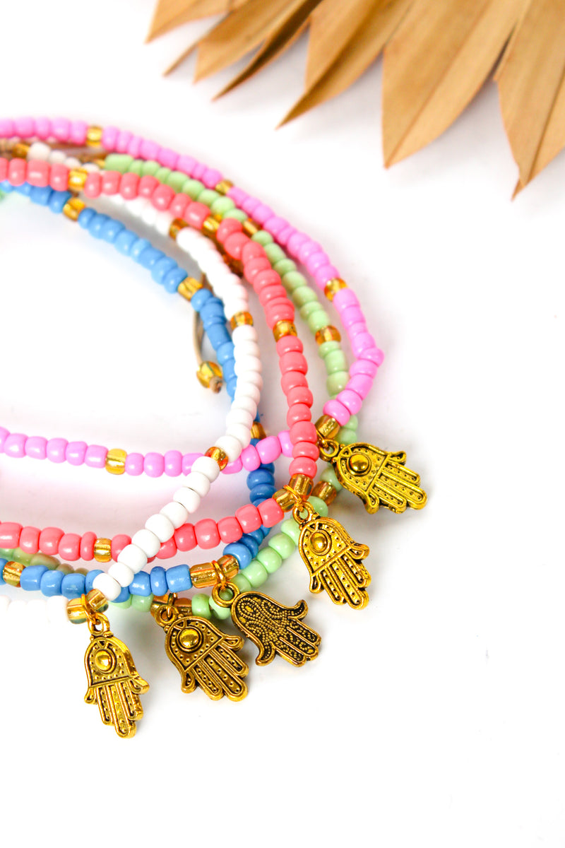 Under the Sun Solid Hamsa Anklet | Shop Bali Queen