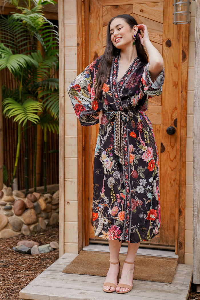 Bombay Tie Jeweled Kimono | Shop Bali Queen
