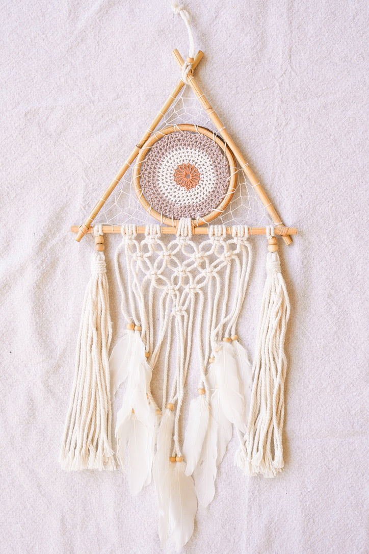 Medium Evil Eye Triangle Dreamcatcher