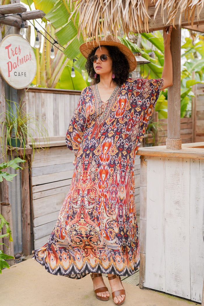 Bombay Jeweled Long Caftan | Shop Bali Queen