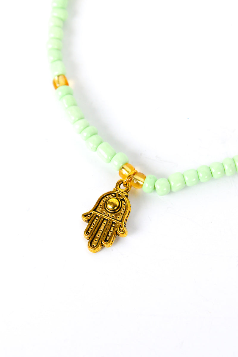 Under the Sun Solid Hamsa Anklet