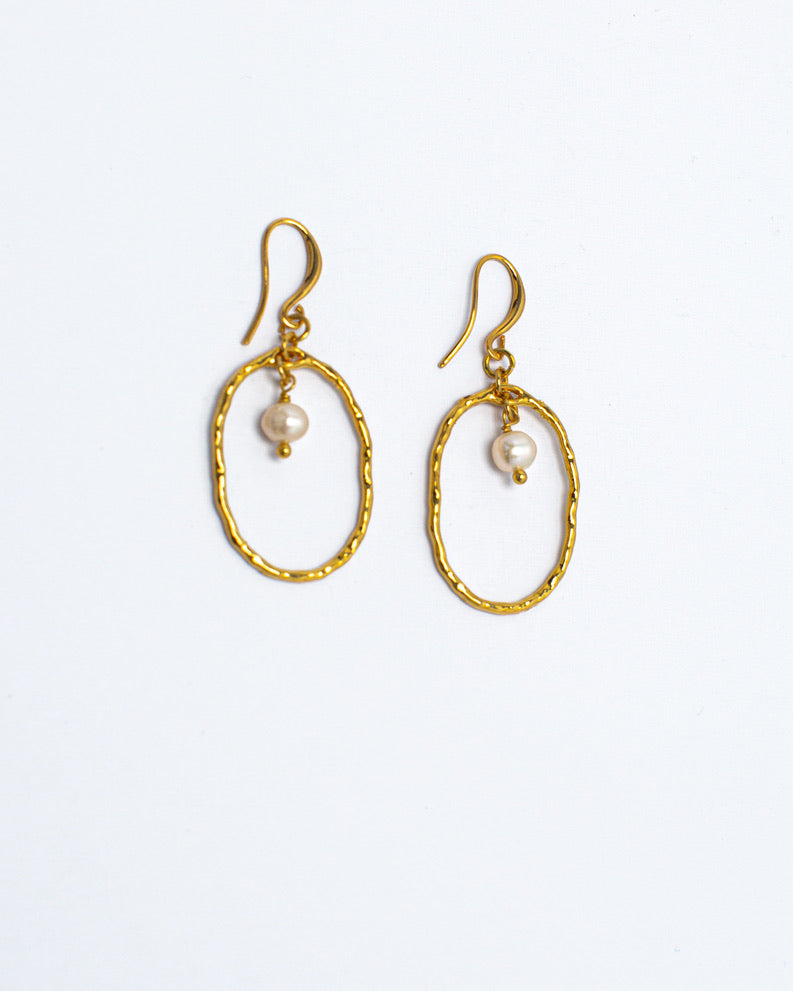 La Perla Oval Earrings | Shop Bali Queen
