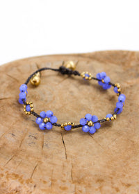 Crystal Flower Anklet 5 Pack | Shop Bali Queen
