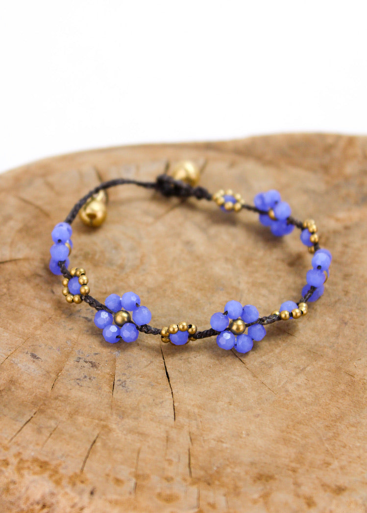 Crystal Flower Anklet 5 Pack | Shop Bali Queen