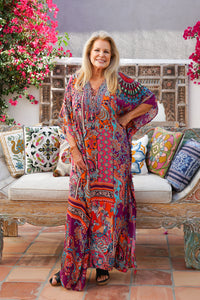 Bombay Jeweled Long Caftan | Shop Bali Queen
