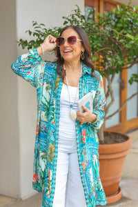 Bombay Long Sleeve Shirt Dress | Shop Bali Queen