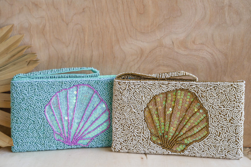 Scallop Shell Beaded Clutch | Shop Bali Queen