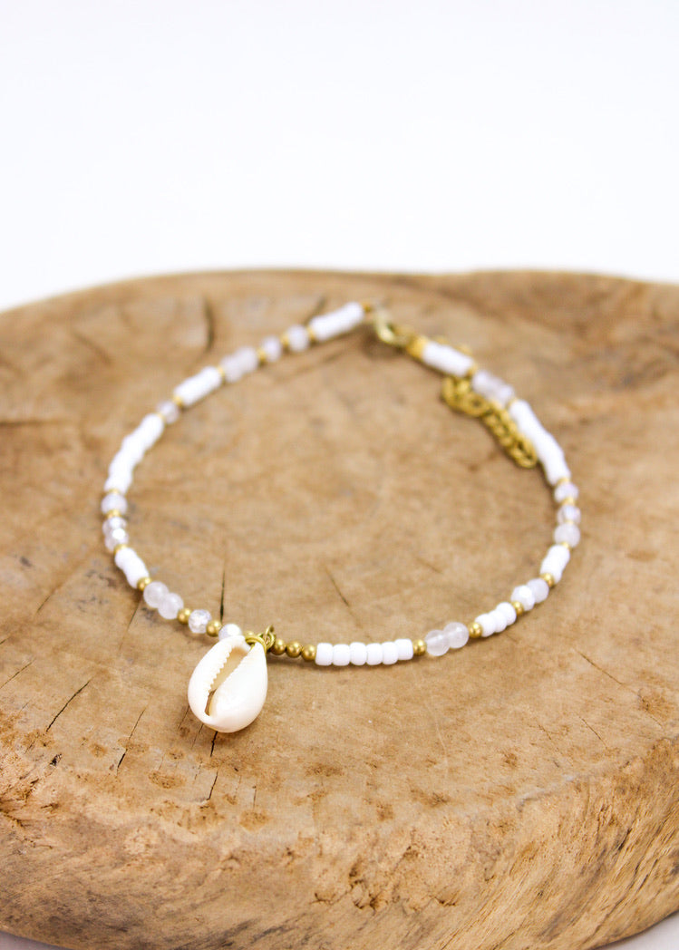 Catalina Cowrie Anklet