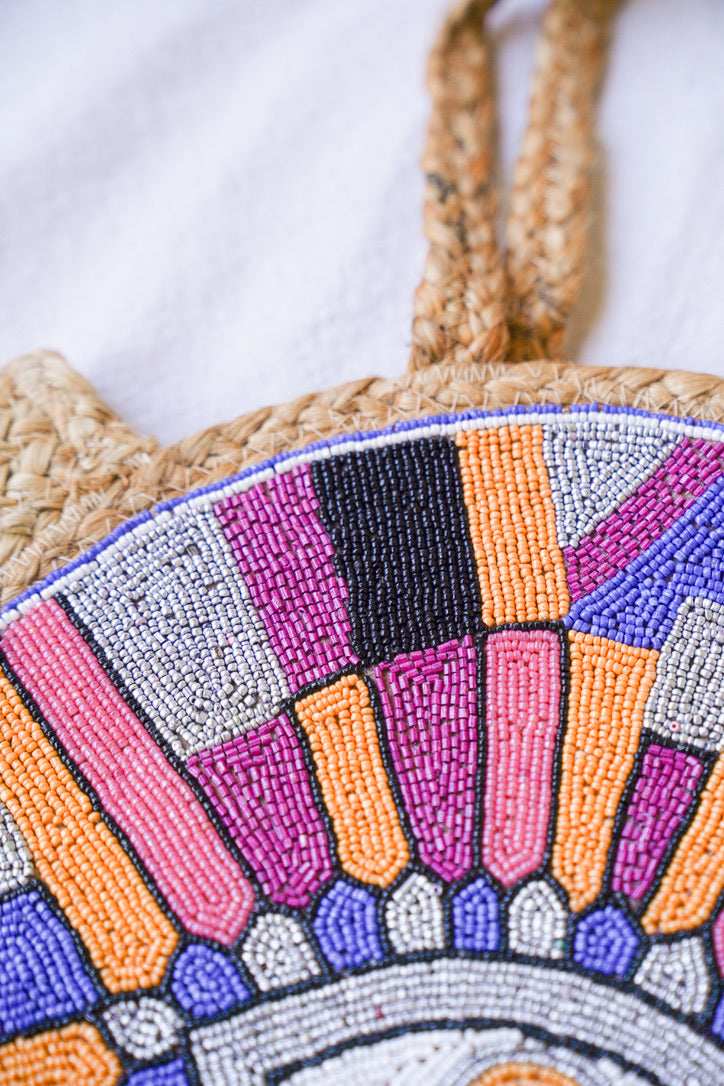 Evil Eye Jute Bag | Shop Bali Queen