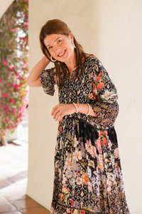 Bombay Long Sleeve Shirt Dress | Shop Bali Queen