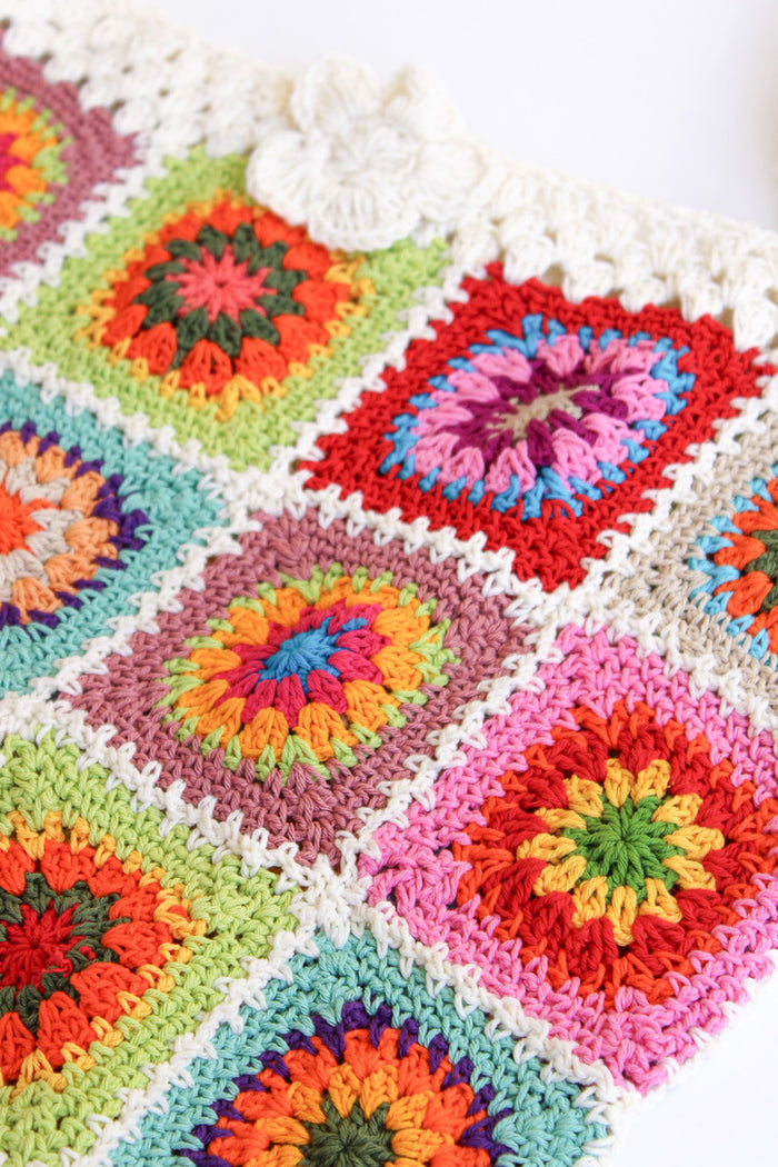 Flower Power Crochet Tote