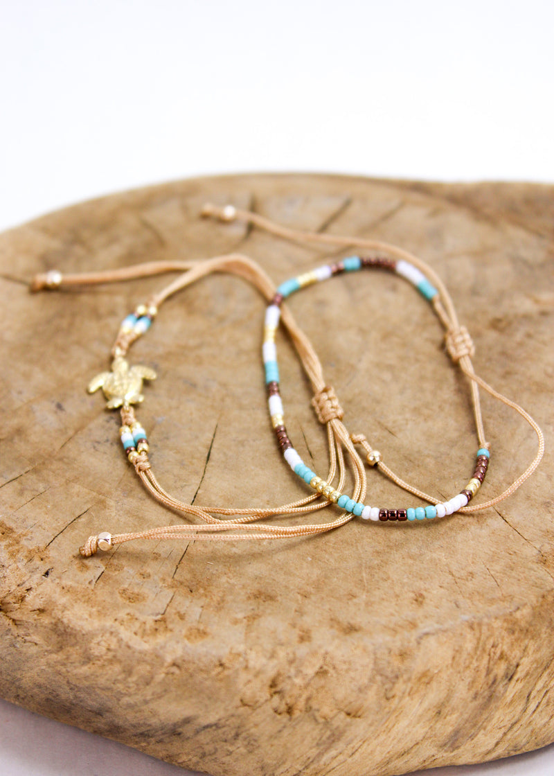 Turtle Crystal 2 Pack Bracelets | Shop Bali Queen