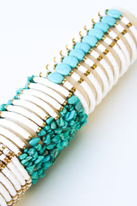 50pc Surfy Turquoise Stone Fimo Tube | Shop Bali Queen