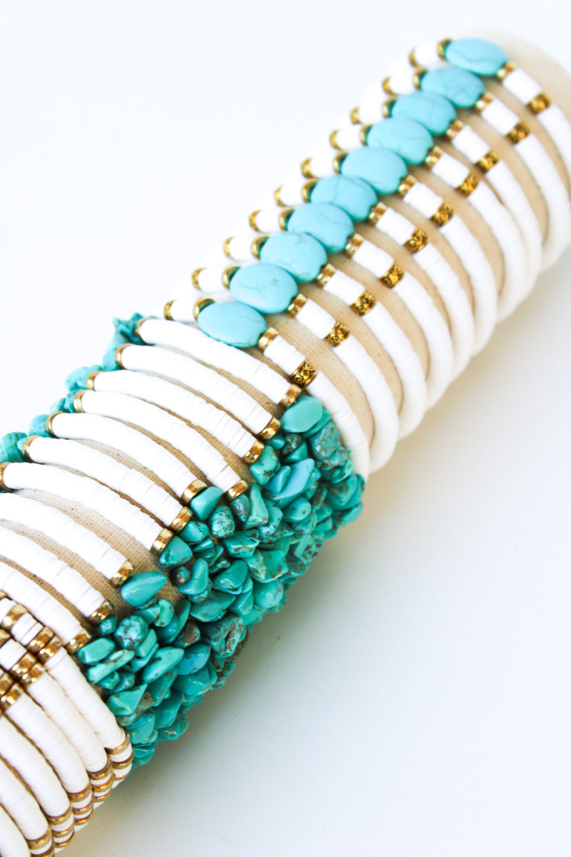 50pc Surfy Turquoise Stone Fimo Tube | Shop Bali Queen