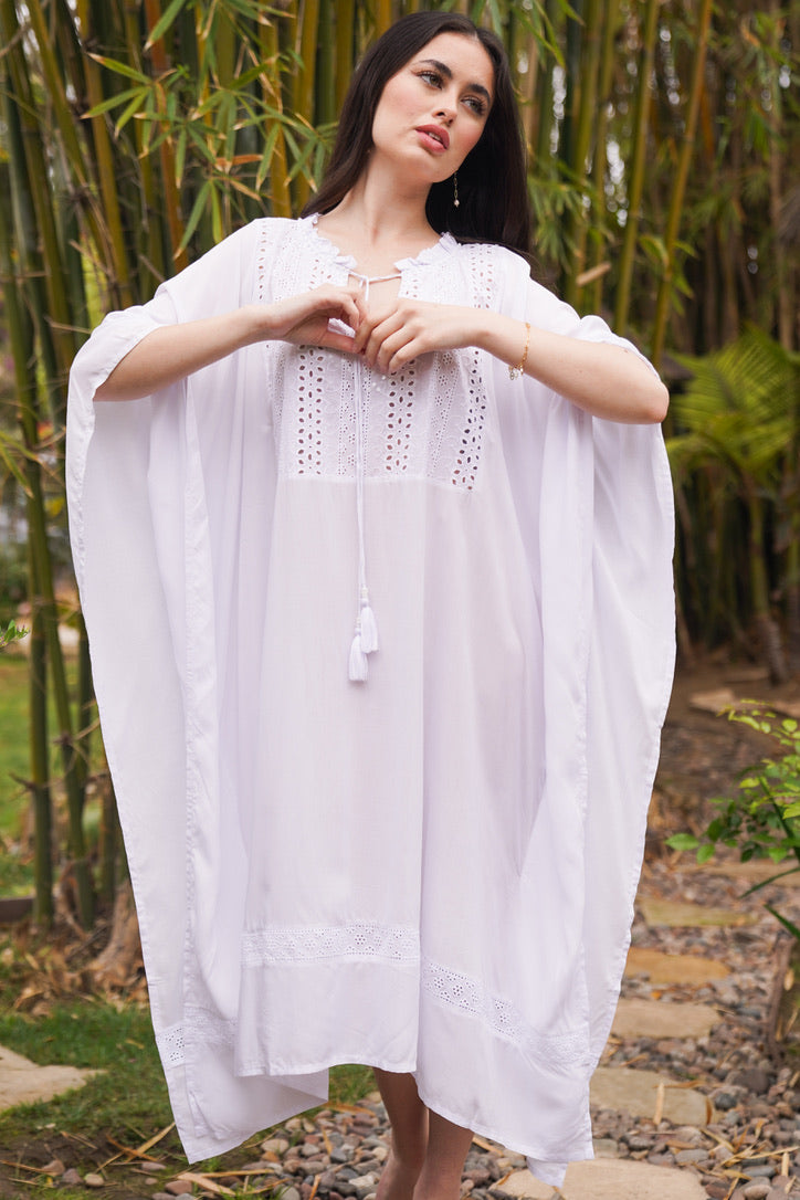 Eyelet Gypsy Caftan | Shop Bali Queen