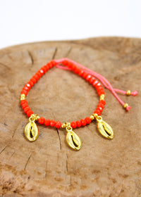 Golden 3 Cowrie Pull Bracelet | Shop Bali Queen