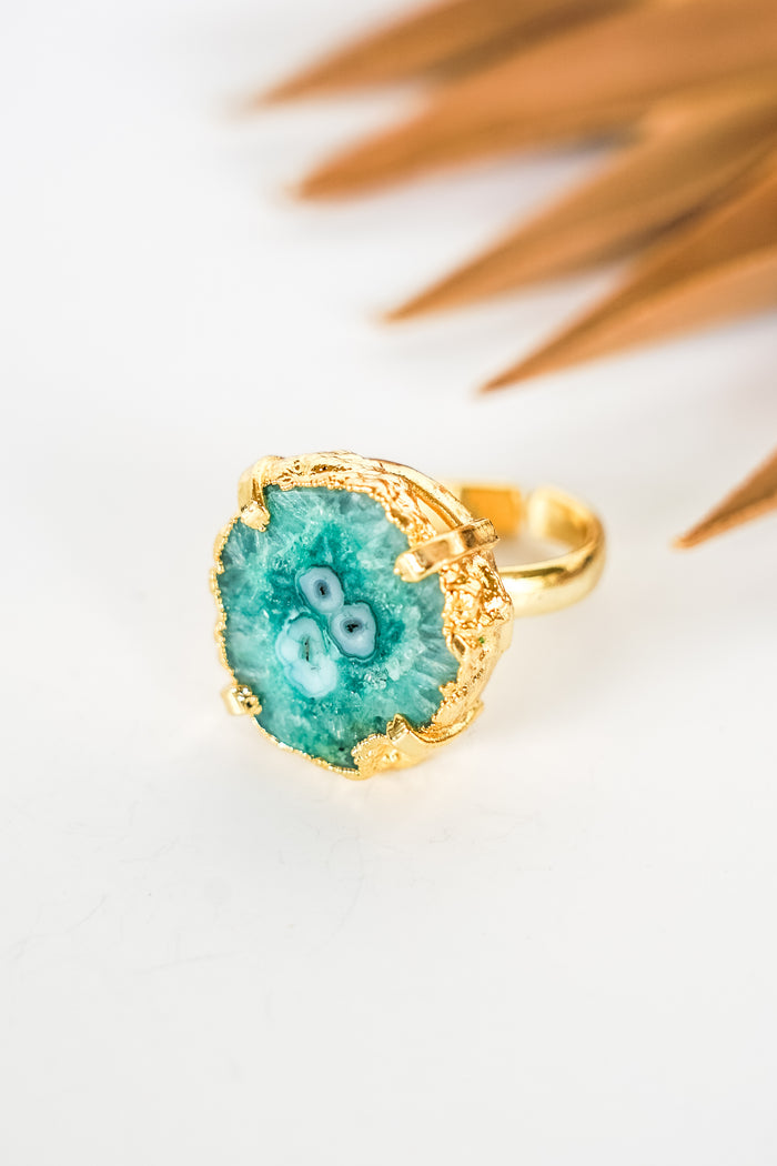 Dasha Solar Quartz Ring | Shop Bali Queen