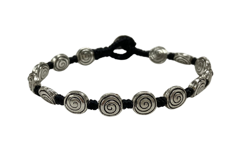 Mini Spiral Disc Alloy Bracelet #56