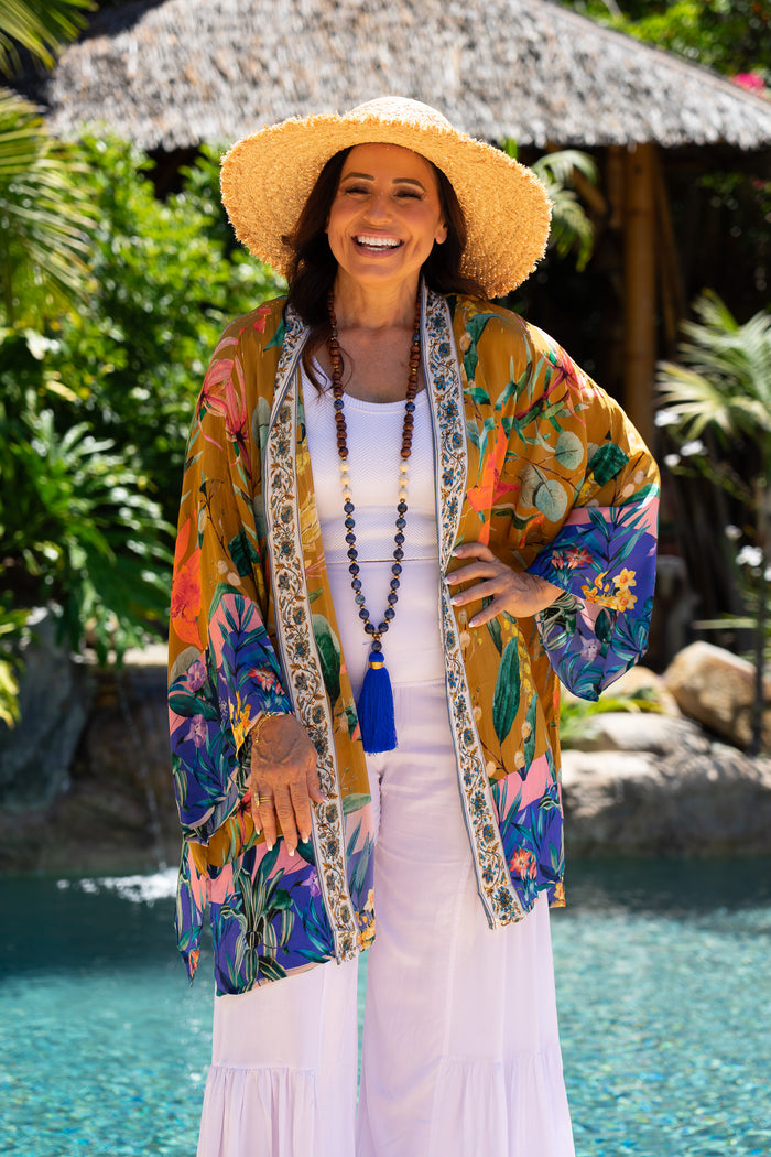 Bombay Short Jeweled Kimono | Shop Bali Queen