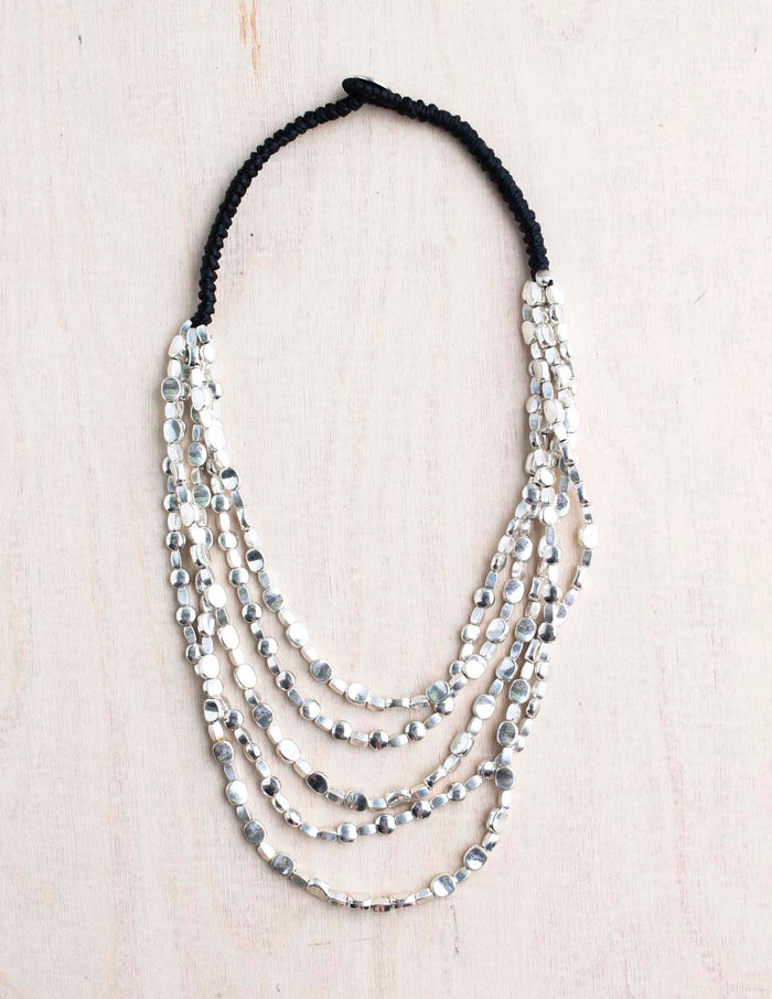 5 Strand Oval Premium Alloy Necklace