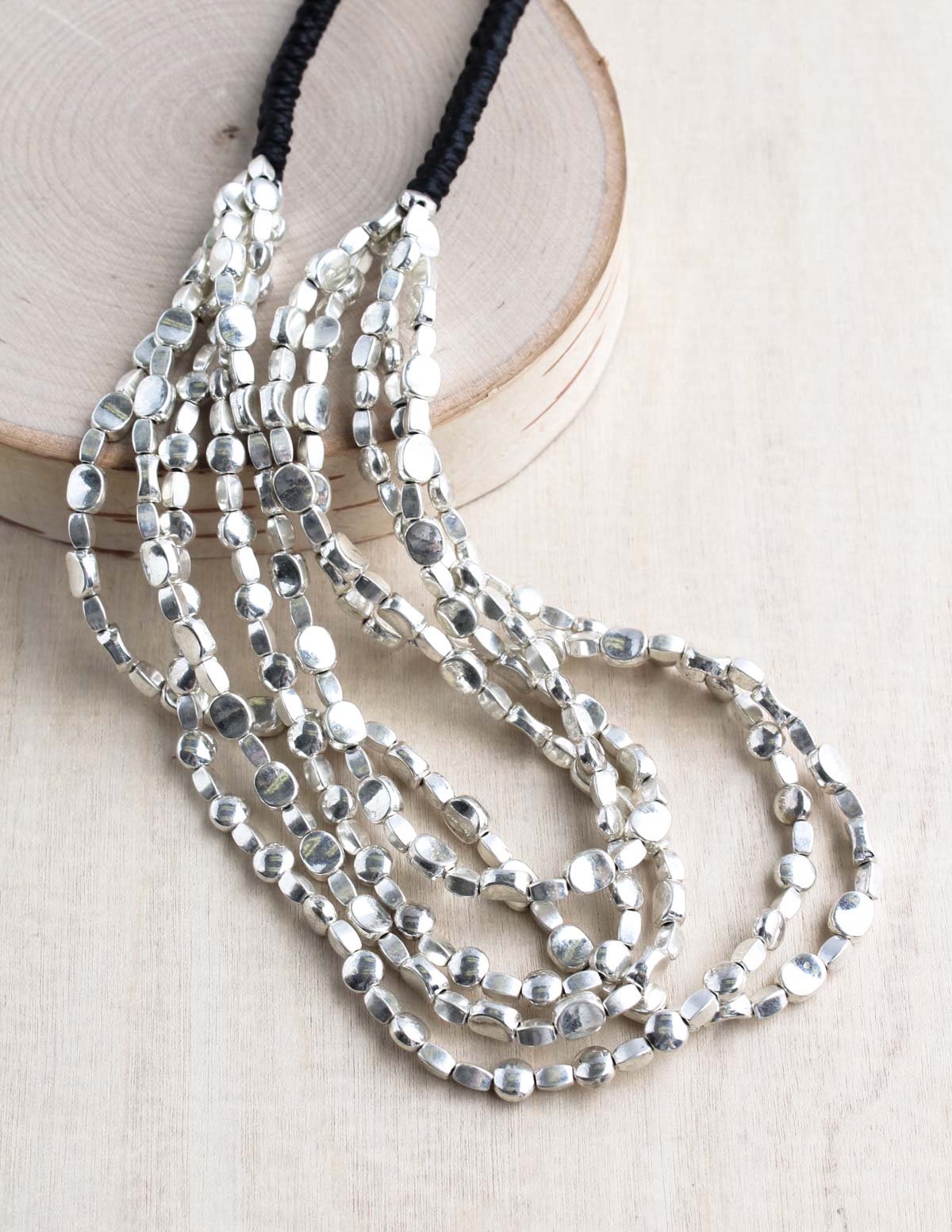 5 Strand Oval Premium Alloy Necklace