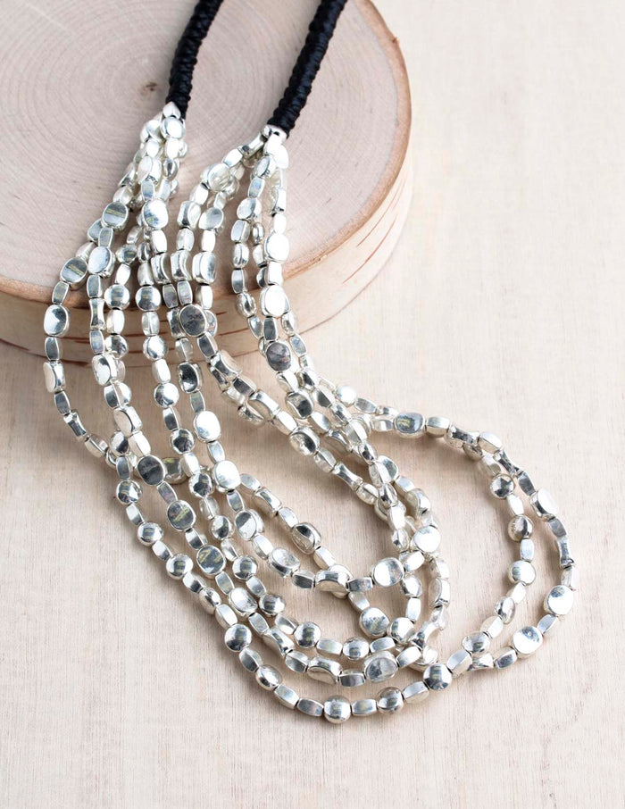 5 Strand Oval Premium Alloy Necklace