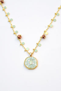 Hamsa Shine Light Coin Necklace | Shop Bali Queen